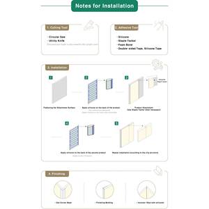 Panel de Pared de Fibra de Vidrio, Resistente a la Humedad y al Fuego, de Corea del Sur, para Interiores de Baños - Product Image 6