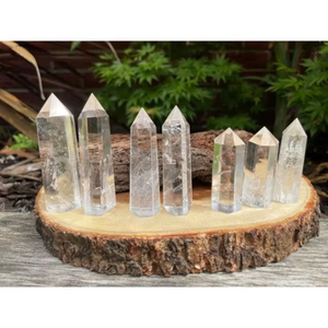 Obélisque de Point de tour de Quartz clair pour Reiki guérison méditation Feng Shui baguette en cristal semi-précieux artisanat en cristal fabriqué à la main - Product Image 3