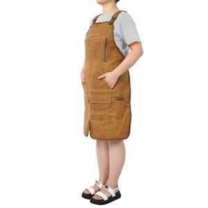 Grembiule da Lavoro in Tela Cerata Resistente da 18 once, Lungo e Completamente Regolabile per Falegnami e Lavoratori del Legno, Resistente all'Acqua - Product Image 2