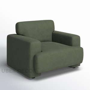 Modern Minimalist Verdan <b>Accent</b> <b>Chair</b> <b>for</b> <b>Living</b> <b>Room</b> or Bedroom Interiors - Product Image 5