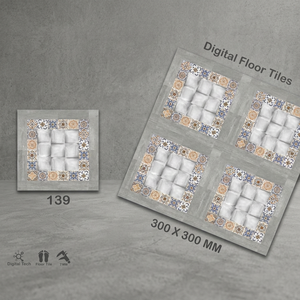 Qualité d'exportation 12x12 30x30 Vistaar Marque Moderne Fleur Design Céramique 300x300mm Carreaux de sol en porcelaine émaillée mate numérique - Product Image 5