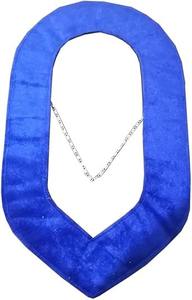 Collar de Cadena de Estafeta Junior de la Logia Azul con Joya Plateada, Luna y Estrellas, para Regalia Masónica - Product Image 4