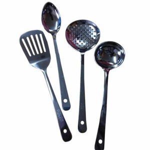 Cuchara de cocina de acero inoxidable, cuchara para servir en restaurantes y hoteles al mejor precio - Product Image 1