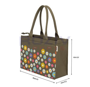 Bolsas de Lona Reutilizables Resistentes de Algodón 100% con Logotipo y Diseño Personalizados de Fábrica, con Asa de Cordón para Uso en Exteriores - Product Image 5