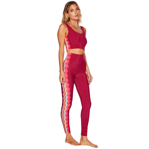 New Arrival Women's Yoga Set Premium Quality <b>Flared</b> <b>Leggings</b> Sleeveless Bra for Material Breathable 2-Piece Set - Product Image 3