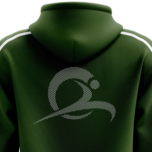 Sweat-shirt à capuche vert pour homme avec poche avant, broderie, écologique, respirant, coupe classique, décontracté, en polaire, pour l'hiver - Product Image 4