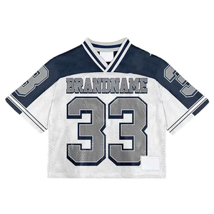 เสื้อฟุตบอลอเมริกันแบบขายส่ง ปักลายทีม แห้งเร็ว ระบายอากาศได้ดี - Product Image 1