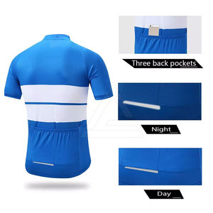 Tenue de cyclisme légère, maillot de vélo personnalisé et short rembourré, vêtements de sport performants pour cyclistes professionnels et amateurs - Product Image 3
