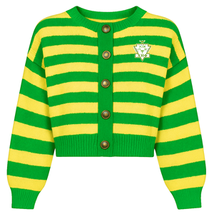 Chi Eta Phi Mujer 100% Acrílico Cardigan Suéter Estampado informal Estilo de punto Logotipo frontal - Product Image 1