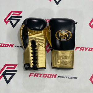 ถุงมือชกมวยสีเขียว/แดง/ขาว ผลิตตามสั่ง ไม่มีการต่อผ้าแบบอื่น ทำจากหนังวัวแท้ แบบผูกเชือก สำหรับฝึกซ้อมระดับมืออาชีพ - Product Image 2