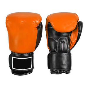 Gants d'entraînement de boxe VITHAS INDUSTRY blancs et dorés avec fermeture à lacets, en cuir respirant et à séchage rapide pour la salle de sport, pour adultes - Product Image 2
