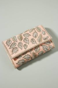 Bolso de mano con solapa y cuentas geométricas para mujer, bolso de mano para fiesta con correa de cadena en verde, negro y blanco - Product Image 2