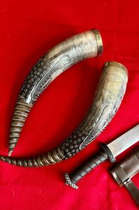 Handcrafted Buffalo Horn Drinking Horn With Gold Rim Vintage Bar <b>Accessory</b> Reusable Natural <b>Drinkware</b> 100% Authentic - Product Image 4