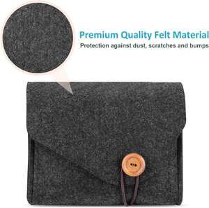Hot Sale Classic Design Merino Wool Felt Cable Organizer Pouch Felt <b>Storage</b> <b>Bag</b> for Cable Management - Product Image 6