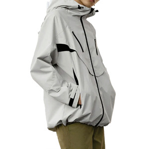 Technical Nylon Hooded Windbreaker Waterproof Lightweight Outdoor Shell Custom <b>Zip</b> <b>Up</b> Performance <b>Jacket</b> OEM ODM men's <b>Jackets</b> - Product Image 3
