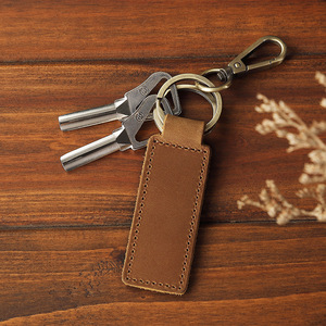 Wholesale Customized Genuine Leather <b>Key</b> <b>Chain</b> Holder for Men and Women Universal <b>Car</b> <b>Key</b> Fob Keychain <b>Key</b> Holder - Product Image 4