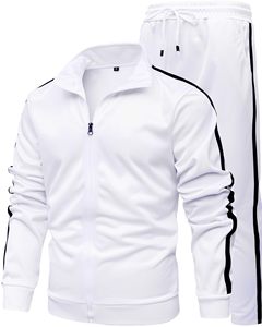 Chándal de Forro Polar con Capucha y Cremallera Verde para Hombre, Ajuste Regular, Color Sólido, Deportivo, Tejido Transpirable, Ecológico, Ropa de Invierno con Bolsillos - Product Image 2