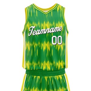 Maillot de basket-ball de haute qualité, nouveau design, prix abordable, impression par transfert thermique personnalisée du nom du joueur sur le devant, uniformes de basket-ball - Product Image 3