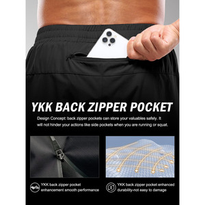 Shorts de bain et de sport pour hommes, style urbain, été, personnalisables, à motif uni, teints, pour la plage et le jogging - Product Image 4