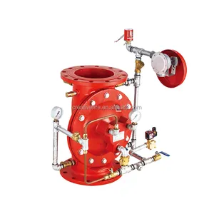Peralatan pemadam kebakaran flens tipe Ductile besi tipe ZSFM victaic katup deluge untuk sistem kebakaran
