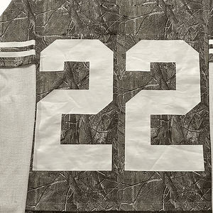 Camiseta de Manga Larga con Estampado de Camuflaje y Número 22 para Hombre, Jersey Deportivo con Cuello Redondo, Corte Regular, Transpirable, de Poliéster Tejido - Product Image 6