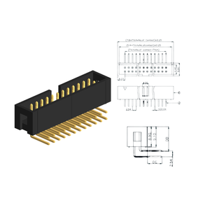 กล่องเชื่อมต่อแบบ Heavy Duty ขนาด 2.54 มม. สำหรับ PLC อุตสาหกรรม - Product Image 3