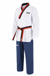 Tenue d'arts martiaux Elite Wrap Style, combinaison d'entraînement personnalisée, respirante, pour la pratique du karaté et du taekwondo - Product Image 2