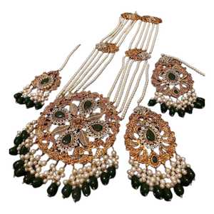 Party Wear Collection Premium Quality Artificial <b>Jewellery</b> Gold Plated Brass Kundan Fashion Jewelry <b>Set's</b> For Women Weddings - Product Image 1