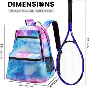 Stylish Tennis Backpack with Easy Access Front Pocket and Secure Main Compartment for Professional Sports Gear - Product Image 3