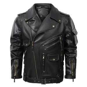 แจ็คเก็ตหนังผู้ชายคุณภาพพรีเมียม ราคาดีที่สุด แจ็คเก็ตหนังคุณภาพสูงสุด แจ็คเก็ตหนังใส่สบายสำหรับฤดูหนาว - Product Image 4