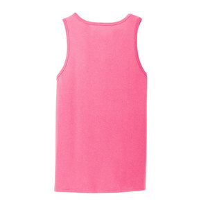 Men's Pink O-Neck Sleeveless Tank Top Solid Color Casual Knitted Fit Men Mesh Workout Breathable Activewear <b>Stringer</b> Tank Top - Product Image 2
