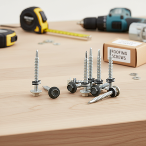 Heavy Duty Hex Head Self-Drilling Screws with EPDM Bonded Washer - Galvanized Carbon Steel <b>Fasteners</b> - Product Image 5