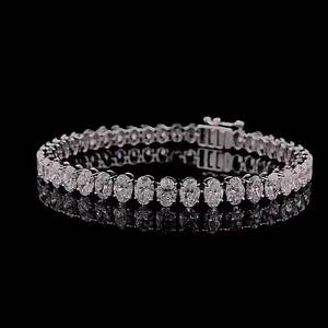 Bracelet en Moissanite Écologique Argent 925 Bijoux Hip Hop Sertis de Diamants Chaîne de Luxe Cadeau de Mariage Tendance - Product Image 6
