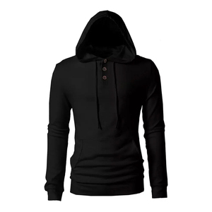 Sweat à capuche d'hiver brodé respirant pour homme, 100 % coton, pour la gym, la course et l'entraînement – Fournisseur d'activewear personnalisé - Product Image 2