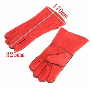Guantes de seguridad resistentes a cortes, de algodón 100%, con puño largo antideslizante, duraderos, para trabajo pesado, en venta. - Product Image 3