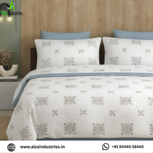 Juego de Sábanas de Algodón Super King 120x120* |   Estampado con Motivos Geométricos en Tono Pastel Suave |   Ropa de Cama Suave al Tacto con 2 Fundas de Almohada - Product Image 2