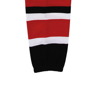 Red Black White Striped <b>Knee</b> <b>High</b> Hockey <b>Socks</b> Breathable Knitted for Adults Winter Sports <b>Socks</b> - Product Image 6