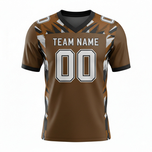 Uniforme de sport en polyester respirant, vêtements d'équipe personnalisés, maillot de football américain personnalisé pour hommes - Product Image 6