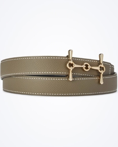 Ceinture à carreaux avec boucle en métal doré, sangle réglable, style décontracté pour femmes - Product Image 4