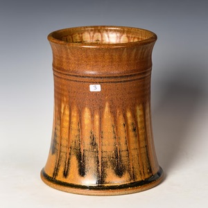 Handcrafted Ceramic <b>Utensil</b> <b>Holder</b> Rustic Glaze Texture High Fired Stoneware Strong Build Heat Resistant <b>Kitchen</b> organizer - Product Image 3