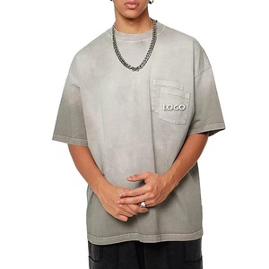 Camiseta Negra Extra Grande de Manga Corta para Hombre, Cuello Redondo, Algodón Jersey, Estilo Urbano, con Bolsillo Delantero y Logotipo Estampado - Product Image 6