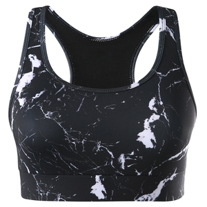 Soutien-gorge de sport simple personnalisé par sublimation pour femme, grande taille, en nylon et élasthanne, respirant, pour la gym, le yoga, le fitness, avec logo frontal - Product Image 4
