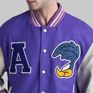 Veste universitaire brodée de couleur unie pour l'extérieur, prix de gros, fabricant pakistanais - Product Image 6