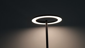 Minimalist Modern Floor <b>Lamp</b> Metal Shade LED Warm White Residential Use Round Base ETL Certified <b>Switch</b> Control Lumetal Vietnam - Product Image 6