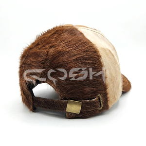Genuine Cowhide <b>Baseball</b> <b>Cap</b>, Hair On Hide Western Trucker Hat - Product Image 6