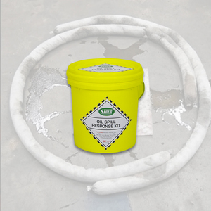 Kit para Derrames de Aceite de 15L con Cubeta – Kit Duradero para la Respuesta a Derrames de Aceite para Uso en Talleres, Marino e Industrial, Suministro a Granel - Product Image 1
