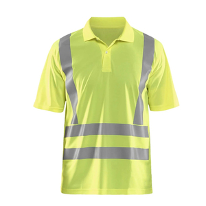 Camiseta Reflectante de Alta Visibilidad para Trabajo de Construcción, Polo de Manga Corta de Secado Rápido - Product Image 1