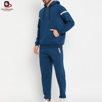 Conjunto Deportivo de Dos Piezas para Hombre, Sudadera con Capucha y Pantalones Deportivos de Tela Fleece Premium, Estilo Urbano, Precio al por Mayor