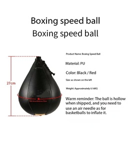 Ballon de vitesse de boxe personnalisé en cuir PU robuste, hauteur réglable, léger – Fabricant et fournisseur d'équipements sportifs OEM/ODM - Product Image 6