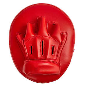 Cible de frappe rouge personnalisable avec logo, en cuir véritable de haute qualité, durable, pour la boxe (OEM) - Product Image 2